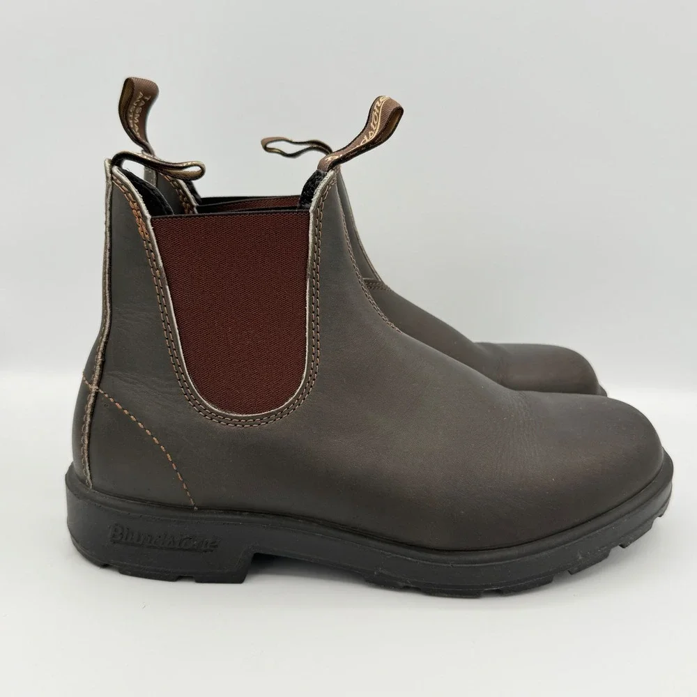Blundstone 500 Brown Leather Chelsea Boots AU 7.5 Gorpore Heritage outdoor